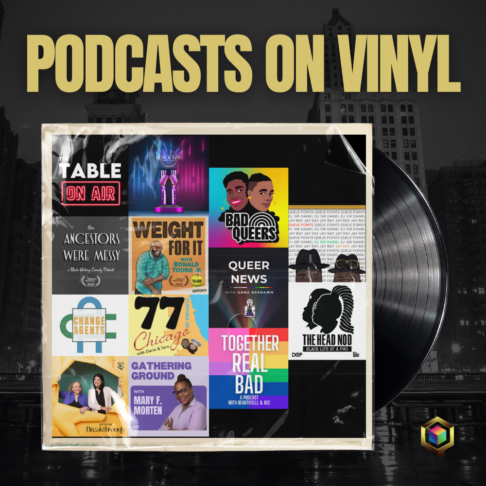 Podcasts on Vinyl album cover art